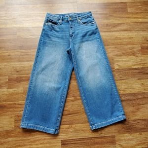 Universal Thread Blue Wide-Leg Crop Jeans